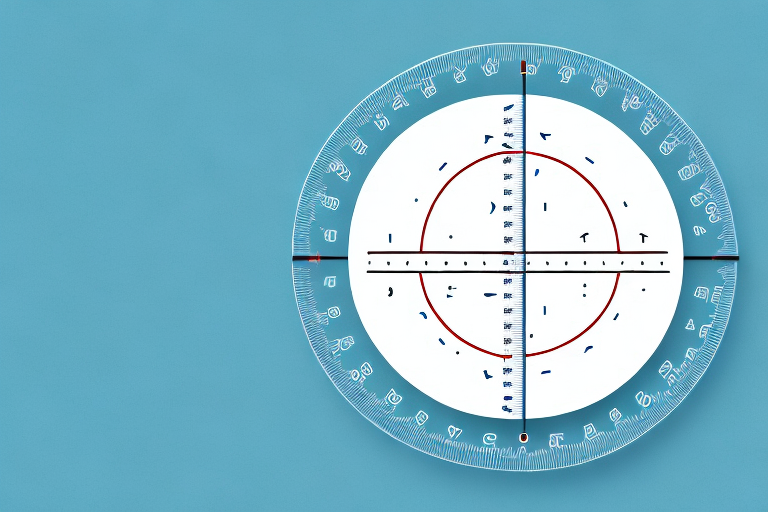 A circle with a ruler measuring its circumference